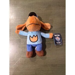 Dog Man Plush Toy By Dav Pilkey 7" Blue & Orange Soft Stuffed Animal Collectible